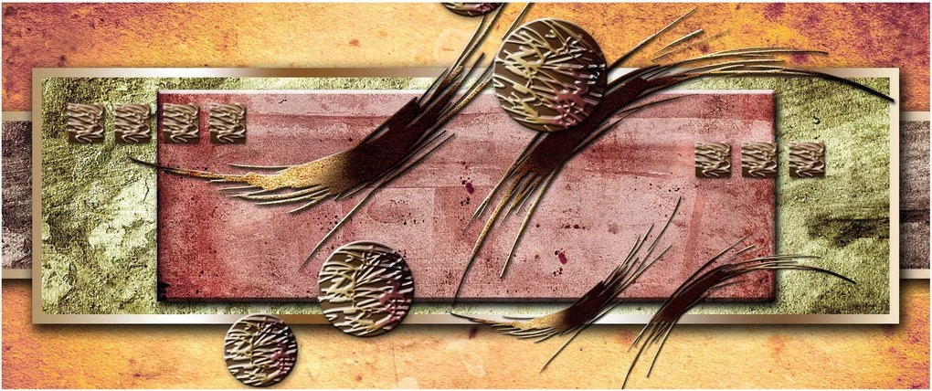Absztrakt kép (120x50 cm)