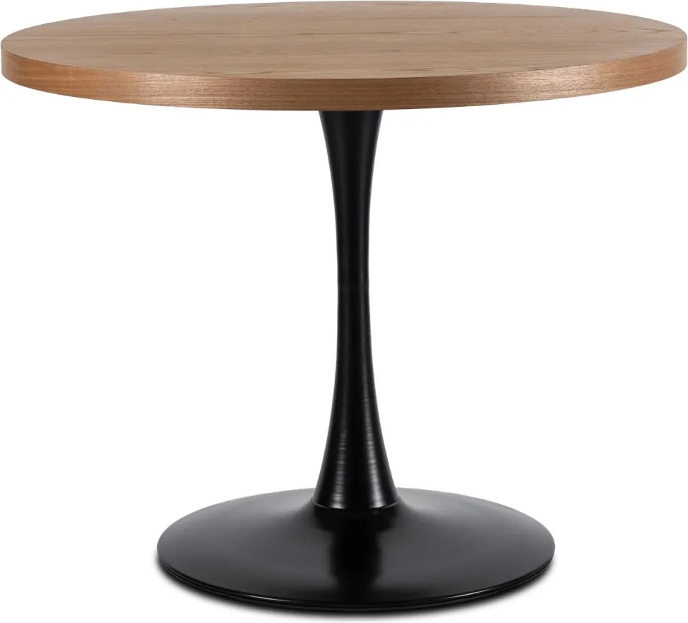 Étkezőasztal 100 cm arany tölgy / fekete színkombinációban – LINO