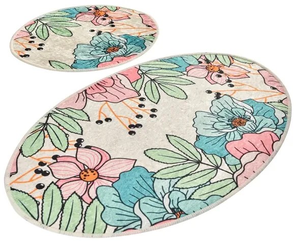 KÉSZLET 2x SPRING fürdőszobai szőnyeg 60x100 cm, színes