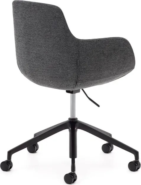 Sötétszürke irodai szék Tissiana – Kave Home