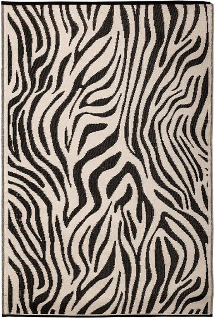 Nagy szőnyeg Zebra motívummal fekete-fehér 242x150cm Esschert Design