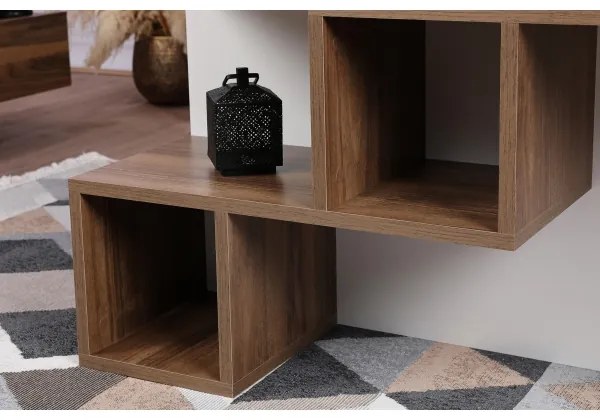 DILAY konferencia asztal 52x100 cm barna/fehér