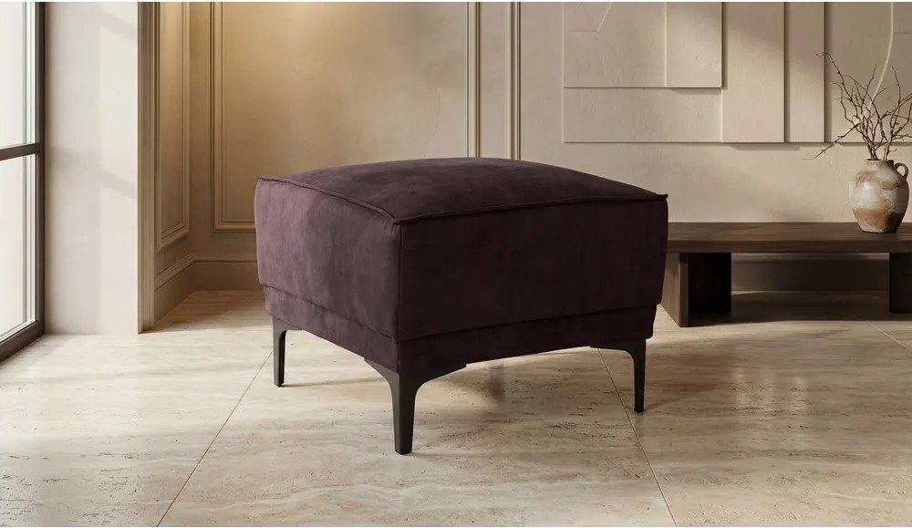 Barna bőrutánzat puff Copenhagen – Scandic