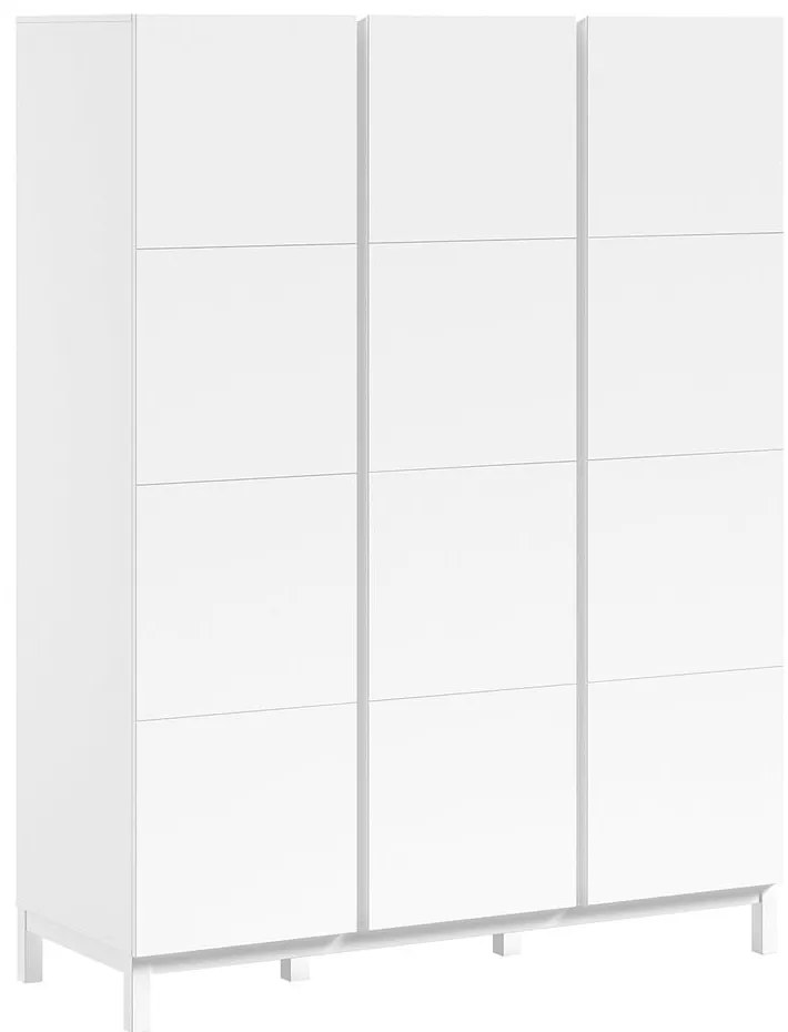 Fehér gyerek ruhásszekrény 149x196x58 cm Eva – Vipack