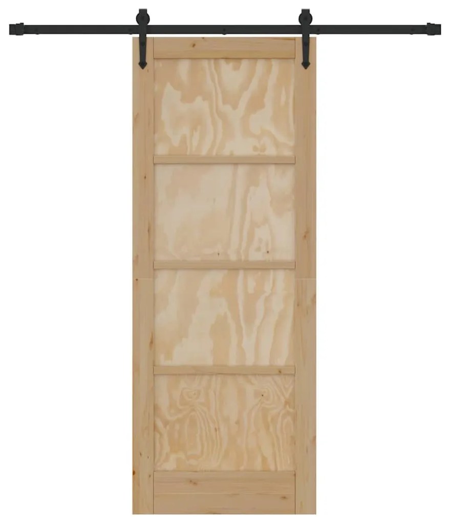 Csúszó ajtó Egyéb ORKDAL Természetes és fekete 78 x 202 cm