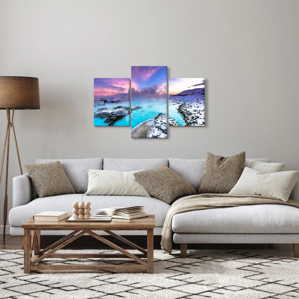 Kép - kék lagúna, Izland (90x60 cm)
