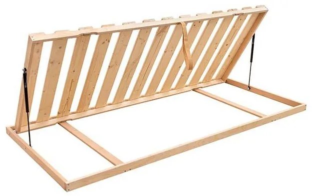 OSLO 90x200 cm oldalsó kihajtható merev lécrács