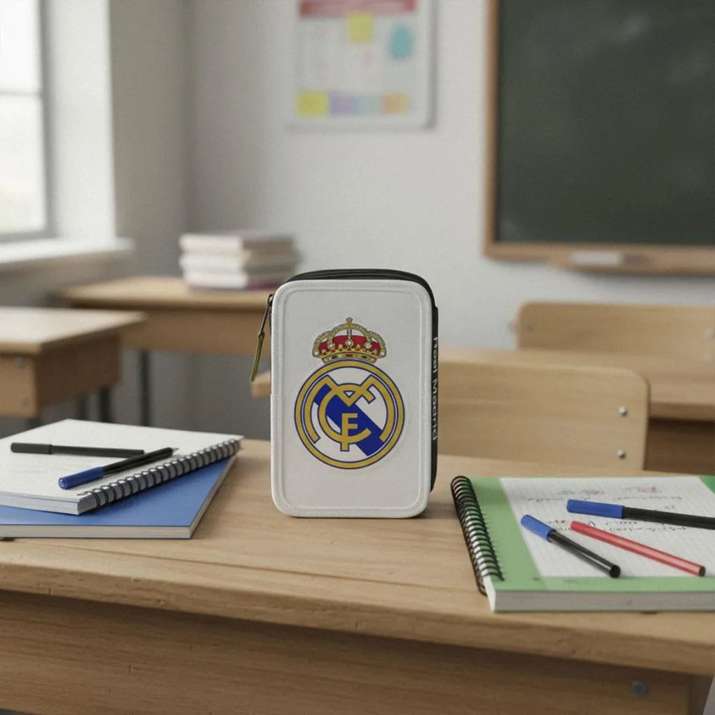 Real Madrid White tolltartó töltött 3 emeletes Giotto