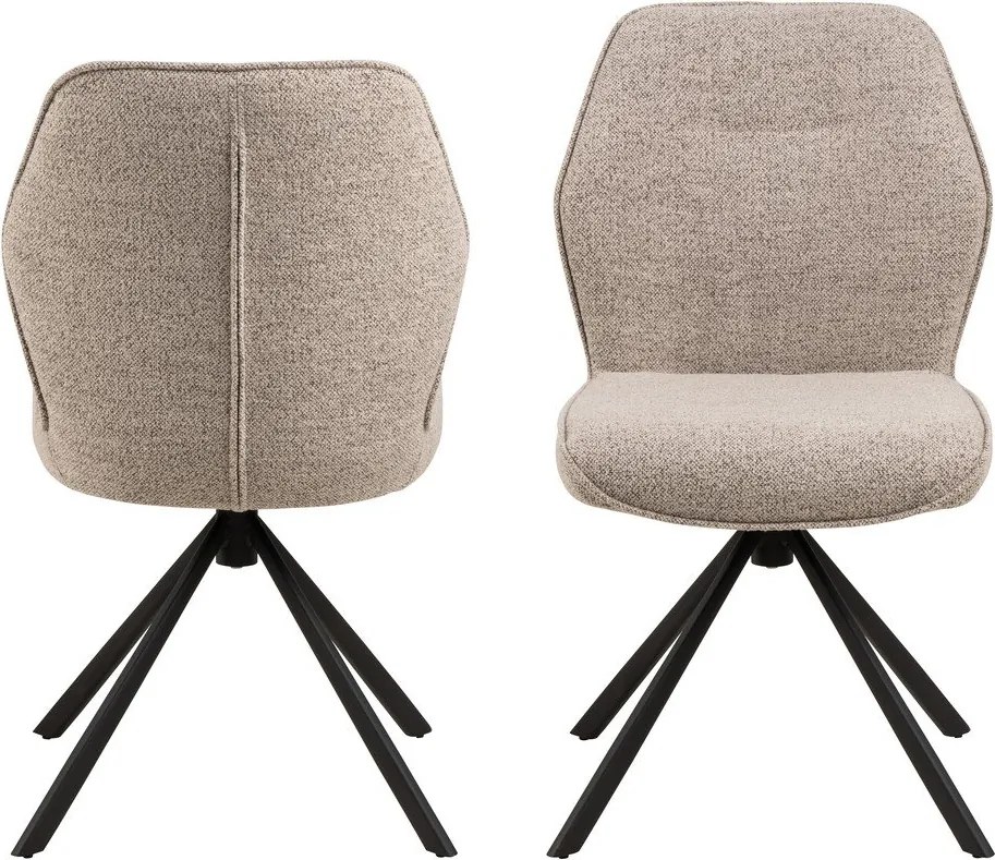 Krémszínű étkezőszék szett 2 db-os Aura – Actona