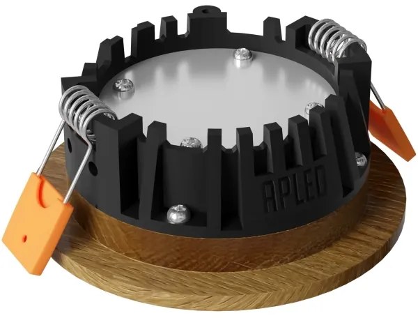 APLED - LED Lámpa RONDO WOODLINE LED/3W/230V 3000K átm. 9 cm tölgy tömör fa