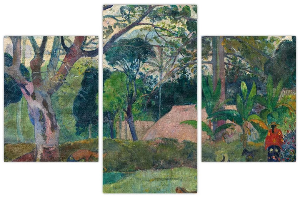 Kép - Paul Gauguin, Te raau rahi (The Big Tree), reprodukciók (90x60 cm)