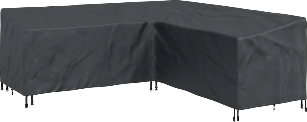 vidaXL Bútor takaró Fekete 220 x 220 x 80 cm 210D Oxford Szövet