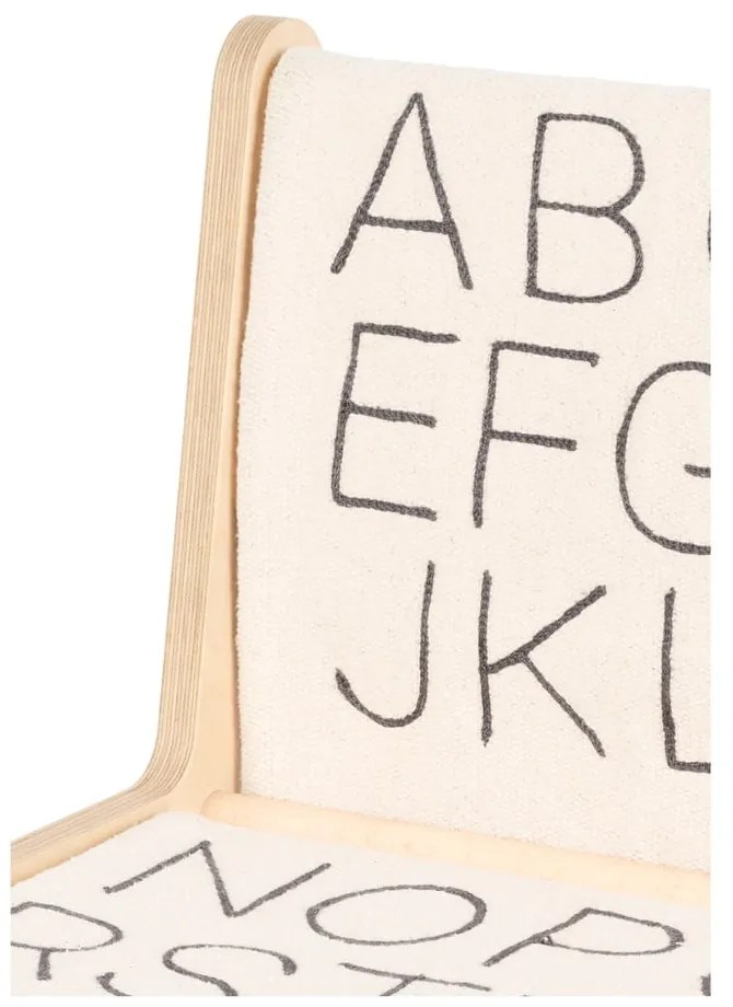 Bézs-natúr színű gyerek szék ABC – Lorena Canals