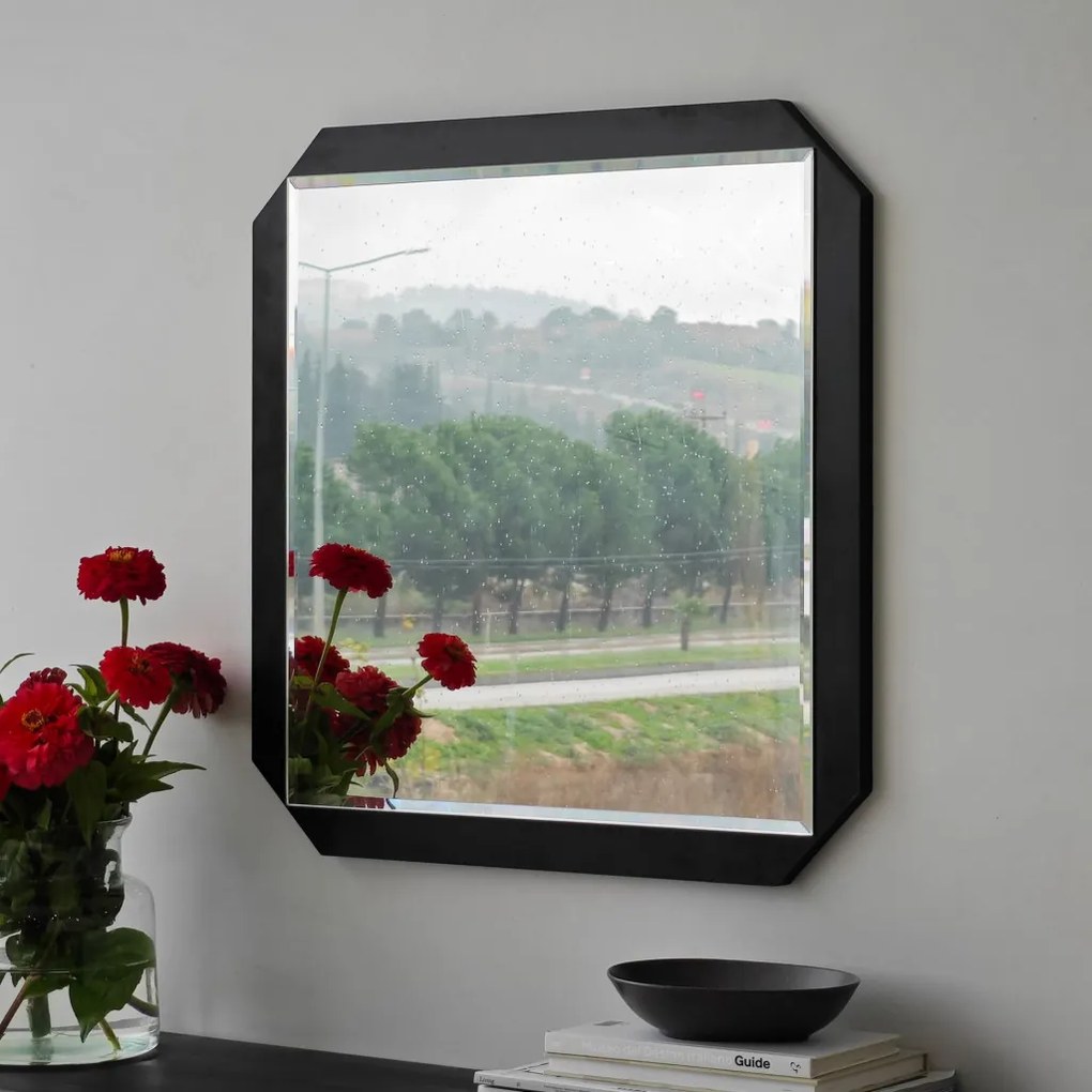 Carre tükör, fekete, 70 cm