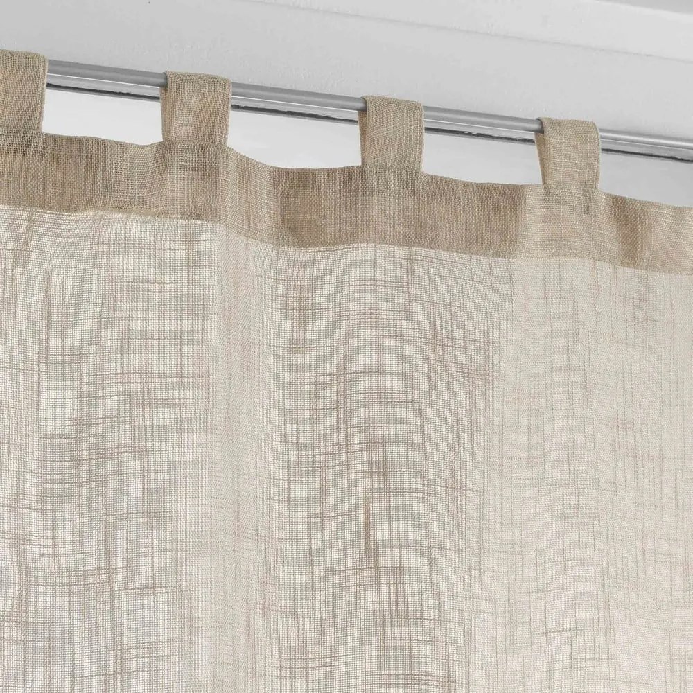 Barna átlátszó függöny szett 2 db-os 60x90 cm Haltona – douceur d'intérieur