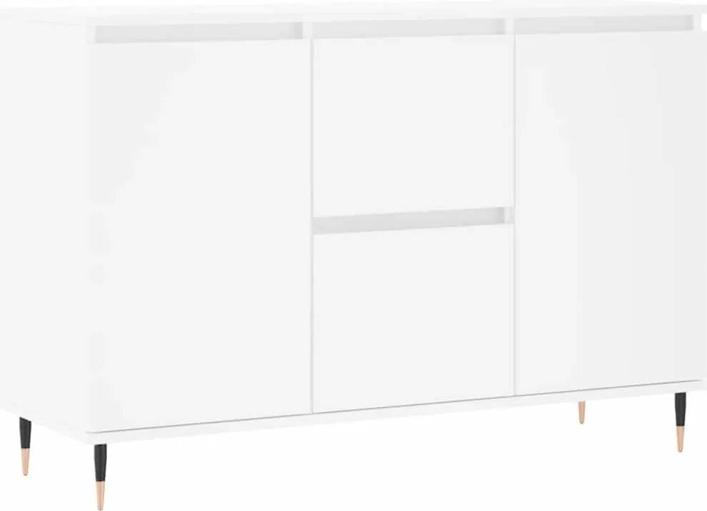 vidaXL fehér szerelt fa tálalószekrény 101,5 x 35 x 70 cm