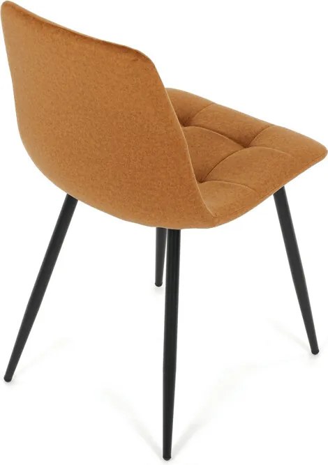 Étkezőszék sárga bársony DCL-X7015 YEL2