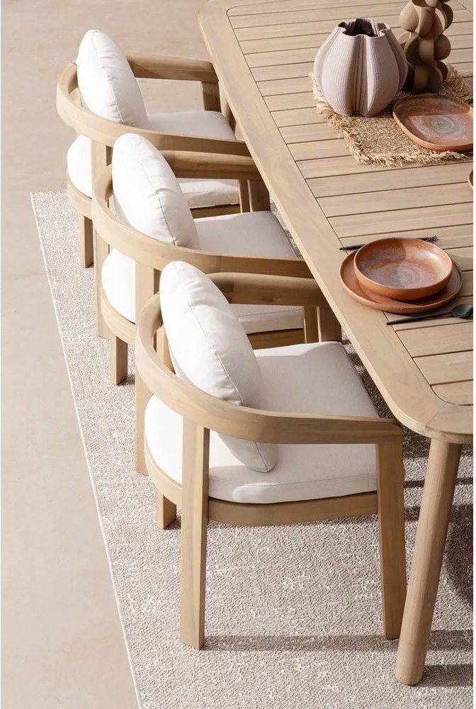 Natúr színű tömörfa kerti szék Pablo – Bizzotto