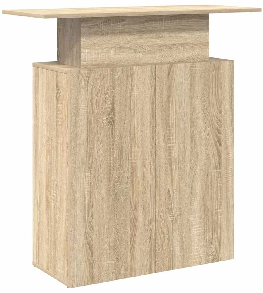 recepciós pult sonoma tölgy 100x40x104 cm szerelt fa