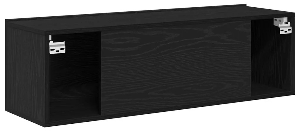 TV szekrénykék 2 db Fekete tölgy 100x30x30 cm Műanyag