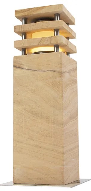 Modern kültéri állólámpa homokkő 40 cm - Grumpy