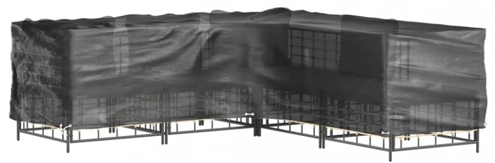 2 db L-alakú kerti bútorhuzat 16 fűzőlyukkal 250x250x70 cm