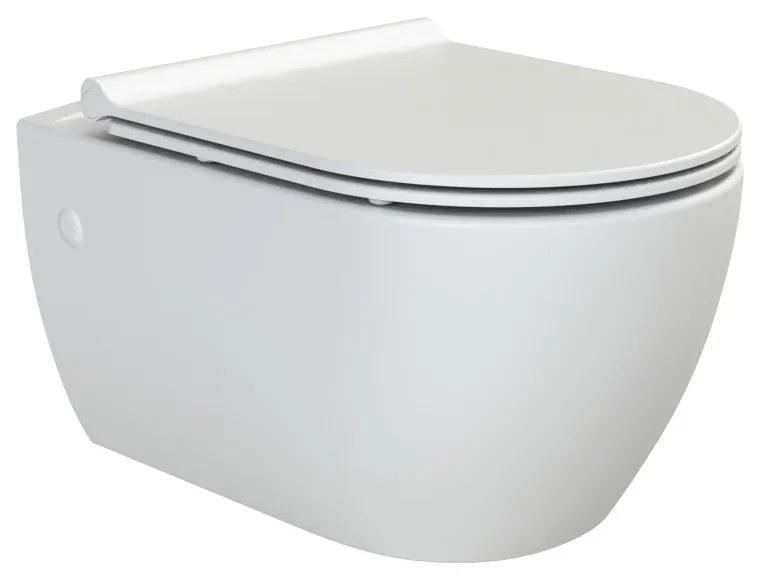 CeraStyle CITY fali WC - MATT FEHÉR - rimless - perem nélküli - rejtett szerelésű