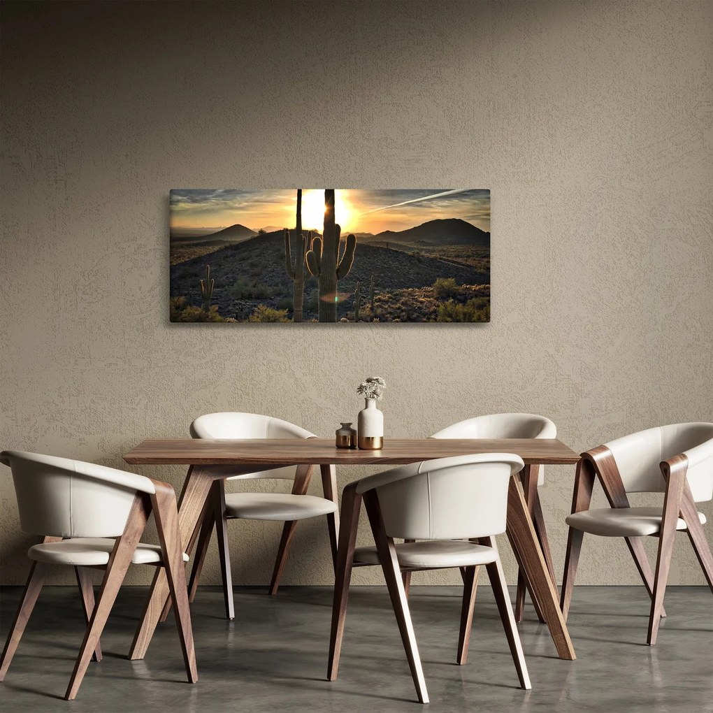 Kép - kaktuszok a napon (120x50 cm)