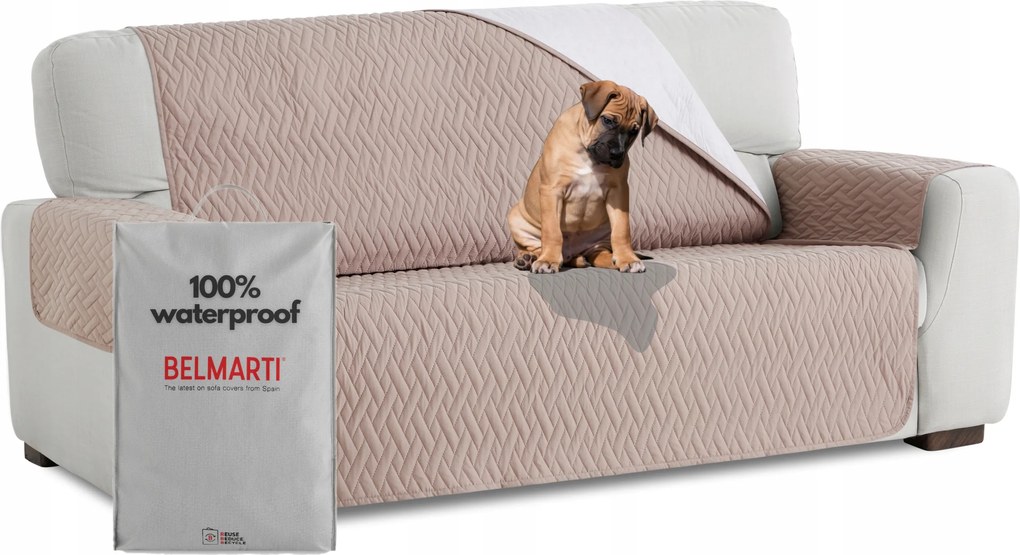 Vízálló ágytakaró háromszemélyes kanapéhoz teflon védő bézs 160 cm