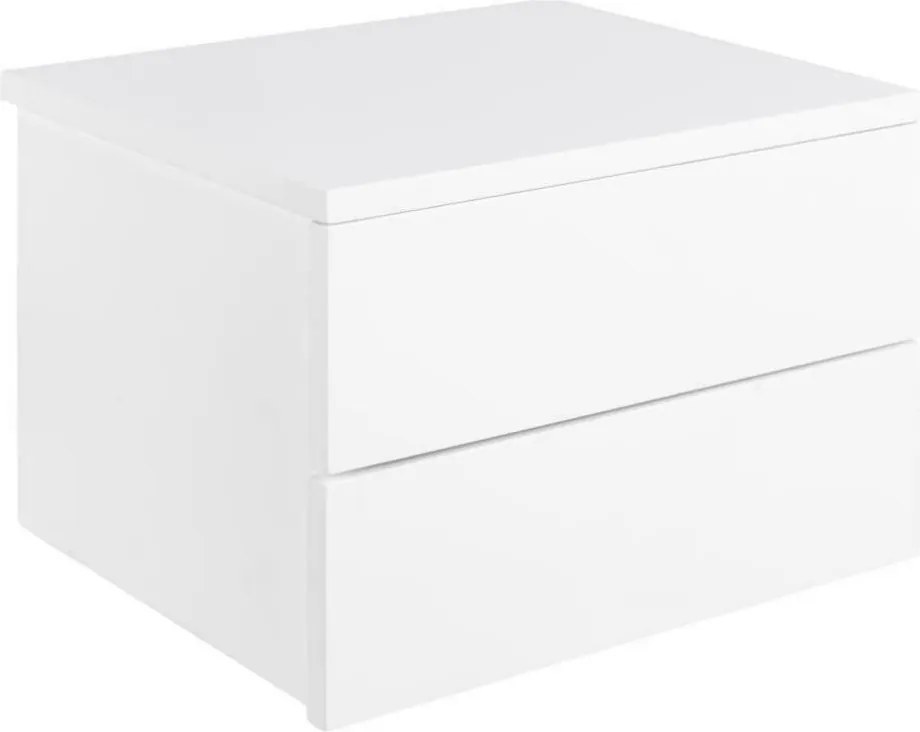 Avignon Akasztós Éjjeliszekrény fehér nagy, mdf 2 Fiókos