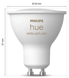 LED RGBW Dimmelhető izzó Philips Hue WACA GU10/4,2W/230V 2000-6500K