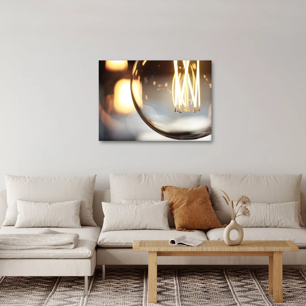 Izzó villanykörte képe (70x50 cm)