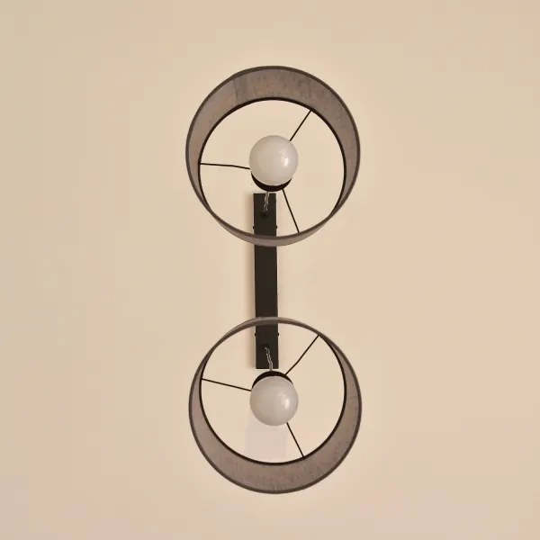 Kábeles csillár ALBA 2xE27/15W/230V szürke