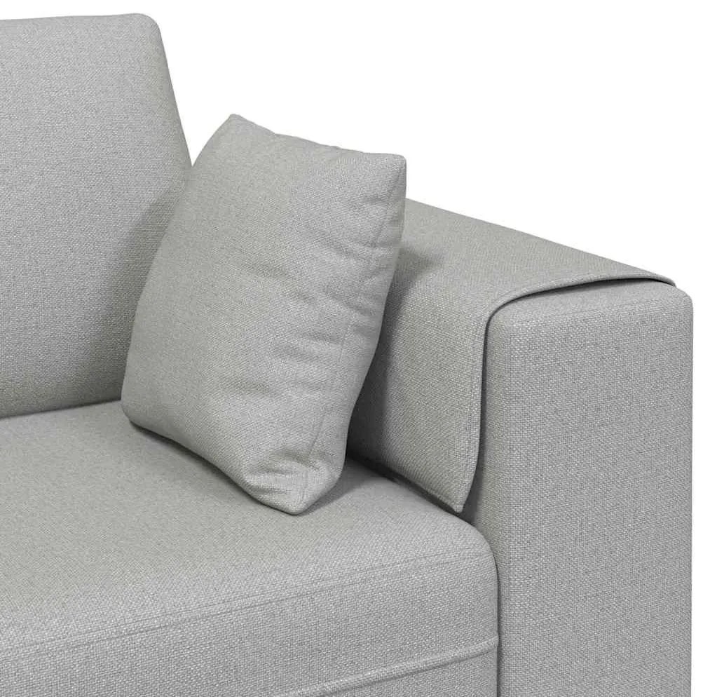Szövet kanapé párnával 3 pcs Felhőszürke 208 cm szövet
