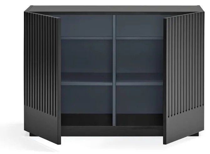 Fekete alacsony komód 100x70 cm Doric – Teulat