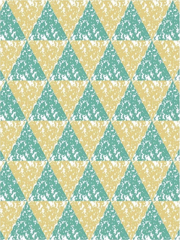 Fotótapéta Geometrikus háromszögek bézs akvamarin zöld 206x275 +ragasztó