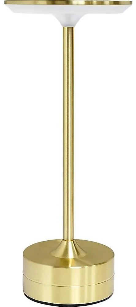 LED újratölthető érintőkapcsolós asztali lámpa TAVOLO LED/2,5W/5V 2400 mAh 3000-6000K arany