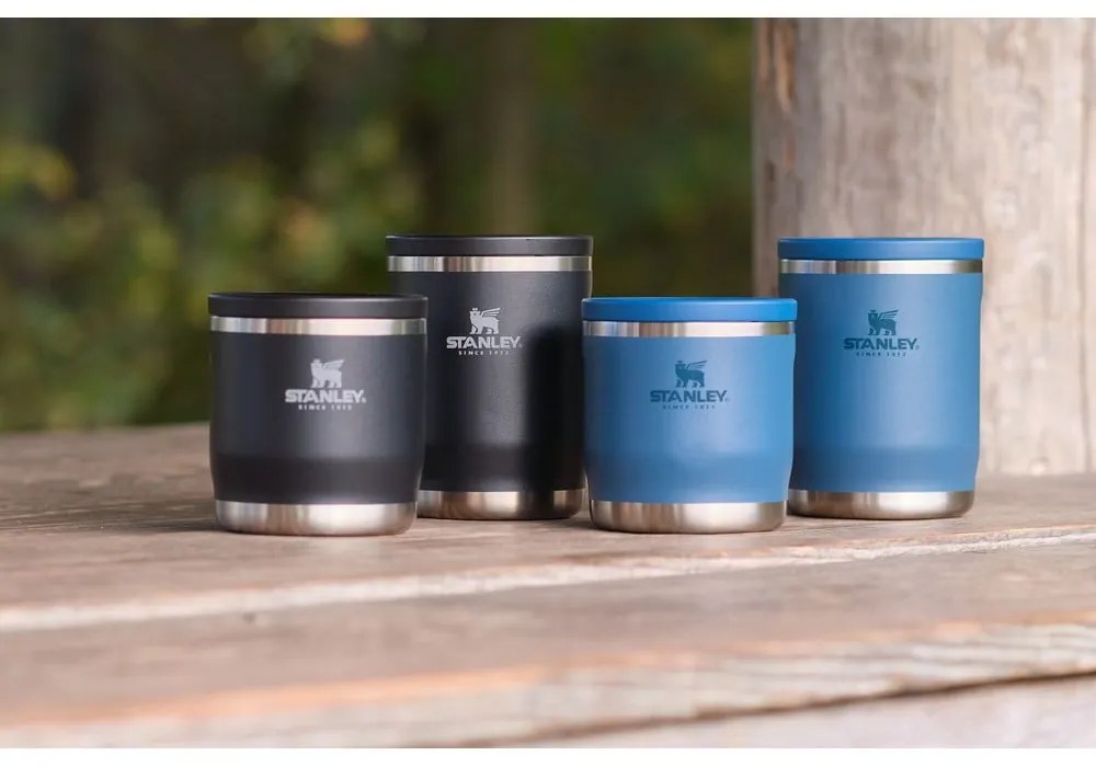 Fekete rozsdamentes acél ételtartó termosz 530 ml Adventure To-Go Black – Stanley