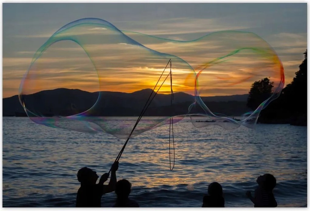 Poszterek 155x105 Nagy szappanbuborék