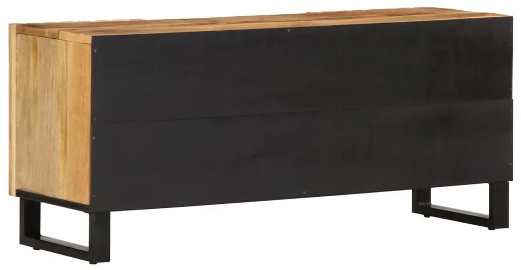 tömör nyers mangófa TV-szekrény 105 x 34 x 46 cm