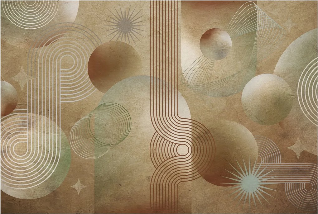 Dekoratív fotótapéta az irodába Geometrikus minta 104x70 Ragasztó