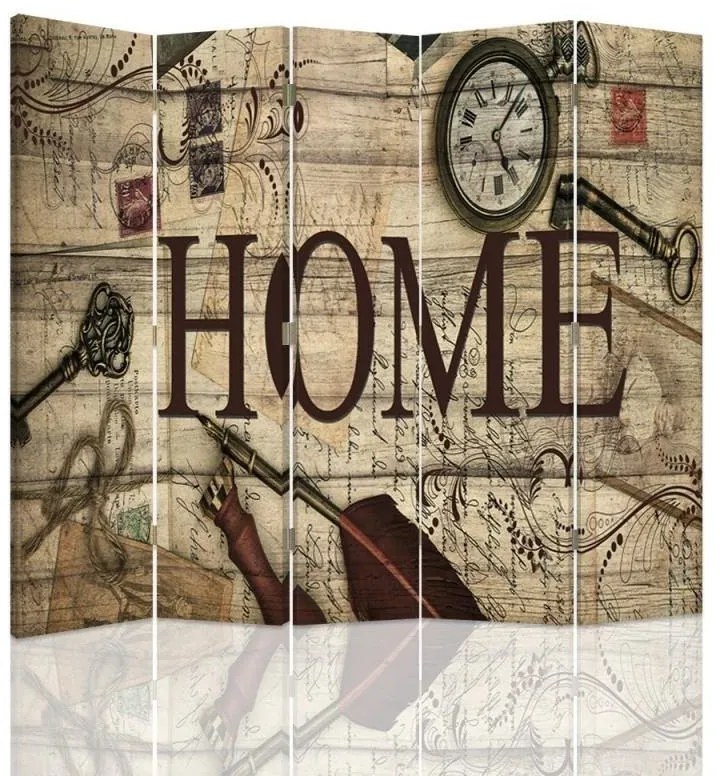 Gario Paraván Home vintage kompozíció Méret: 180 x 170 cm, Kivitelezés: Klasszikus paraván