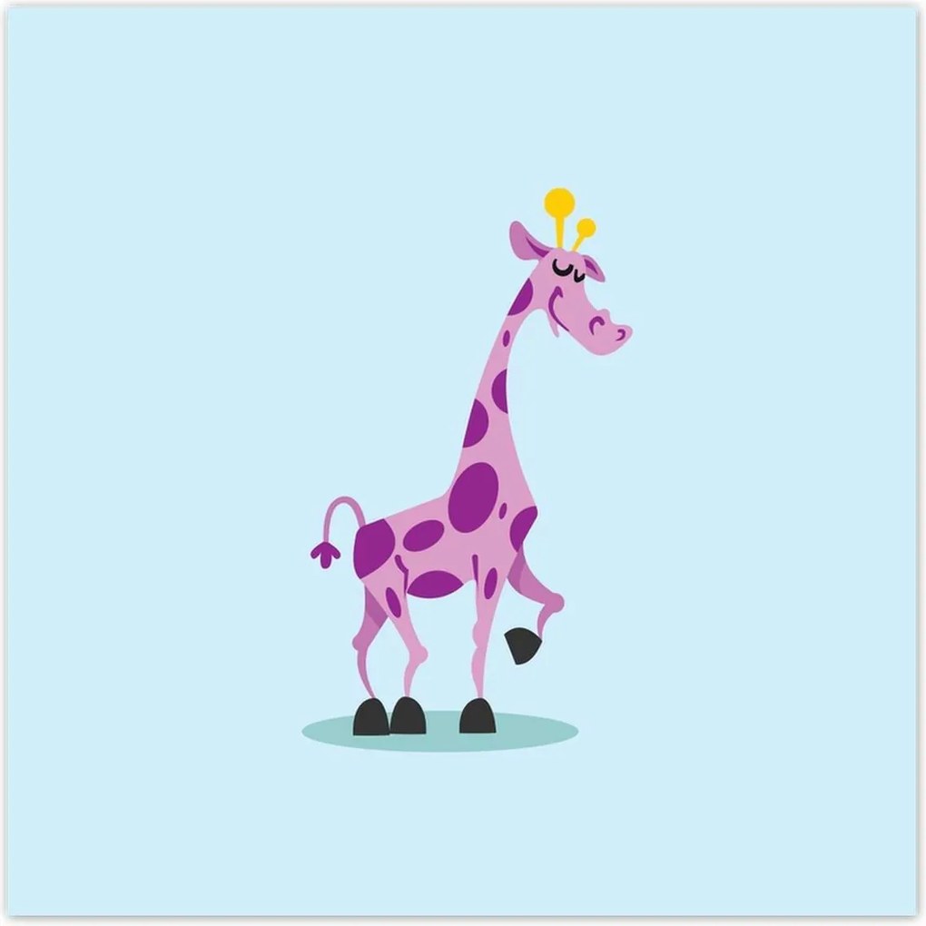 Poszterek 140x140 Zsiráf a gyerekszobába