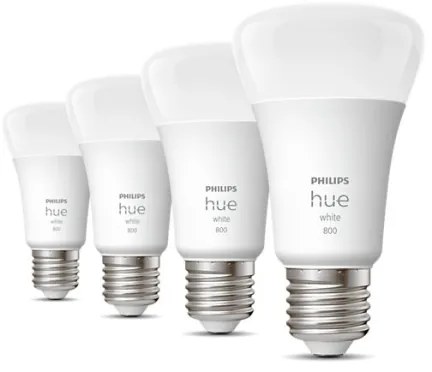 KÉSZLET 4x LED Dimmelhető izzó Philips Hue WHITE A60 E27/9W/230V 2700K