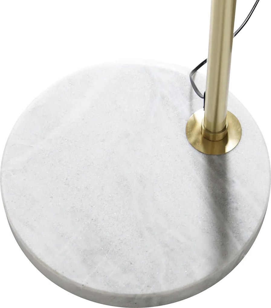 Modern ívlámpás fehér keleti árnyékolóval bambuszból 50 cm - XXL Rina