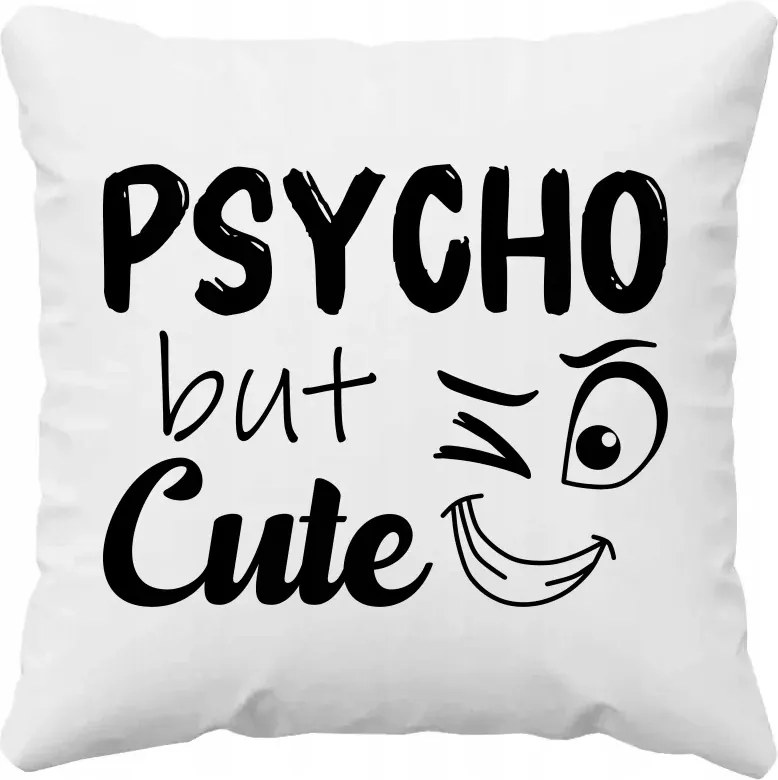 Psycho but aranyos Párna Ajándék Pároknak Valentin Nap