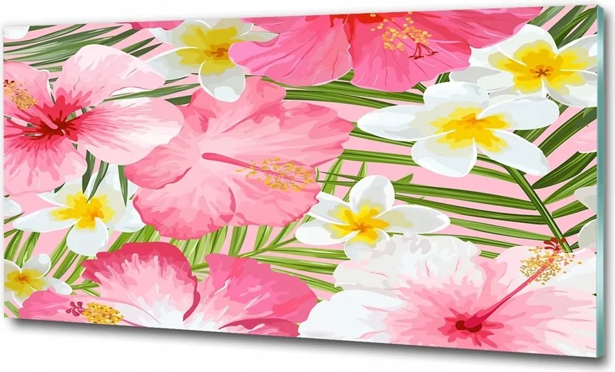 Fotótapéta üvegfalra Magnólia virágok 100x70