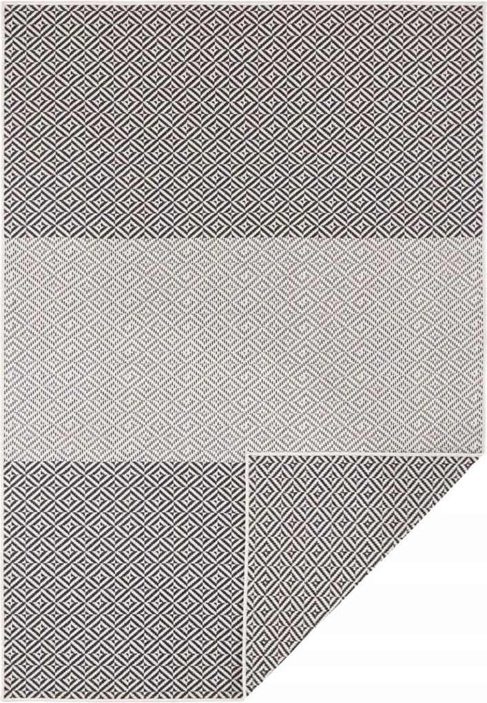 Fekete kétoldalas szőnyeg Bougari Borneo 120x170cm