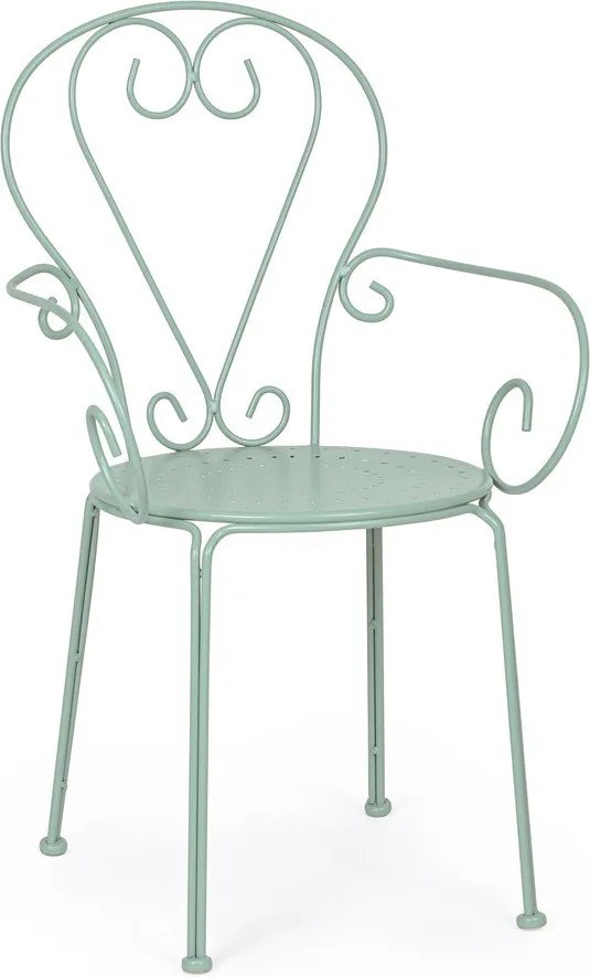 Mentazöld fém kerti szék Etienne – Bizzotto