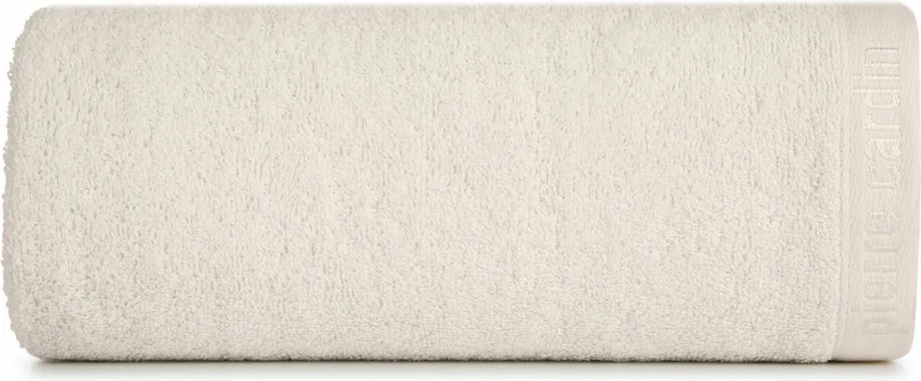 Pierre Cardin törölköző 50x90 Evi krémszínű prémium pamut 430gr
